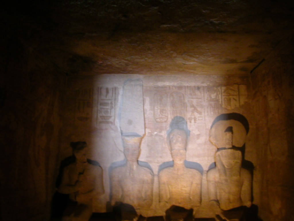 Rock-cut Sculptures Inside Abu Simbel Temples Wallpaper