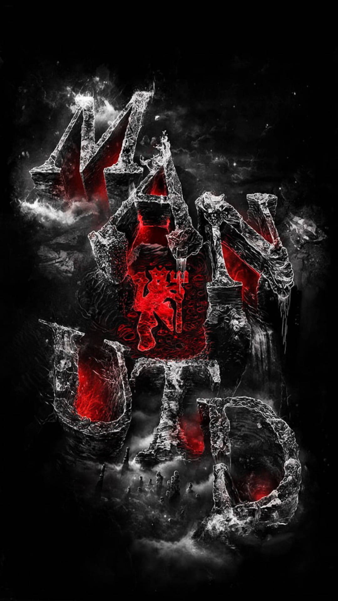 Rock Form Manchester United Mobile Wallpaper