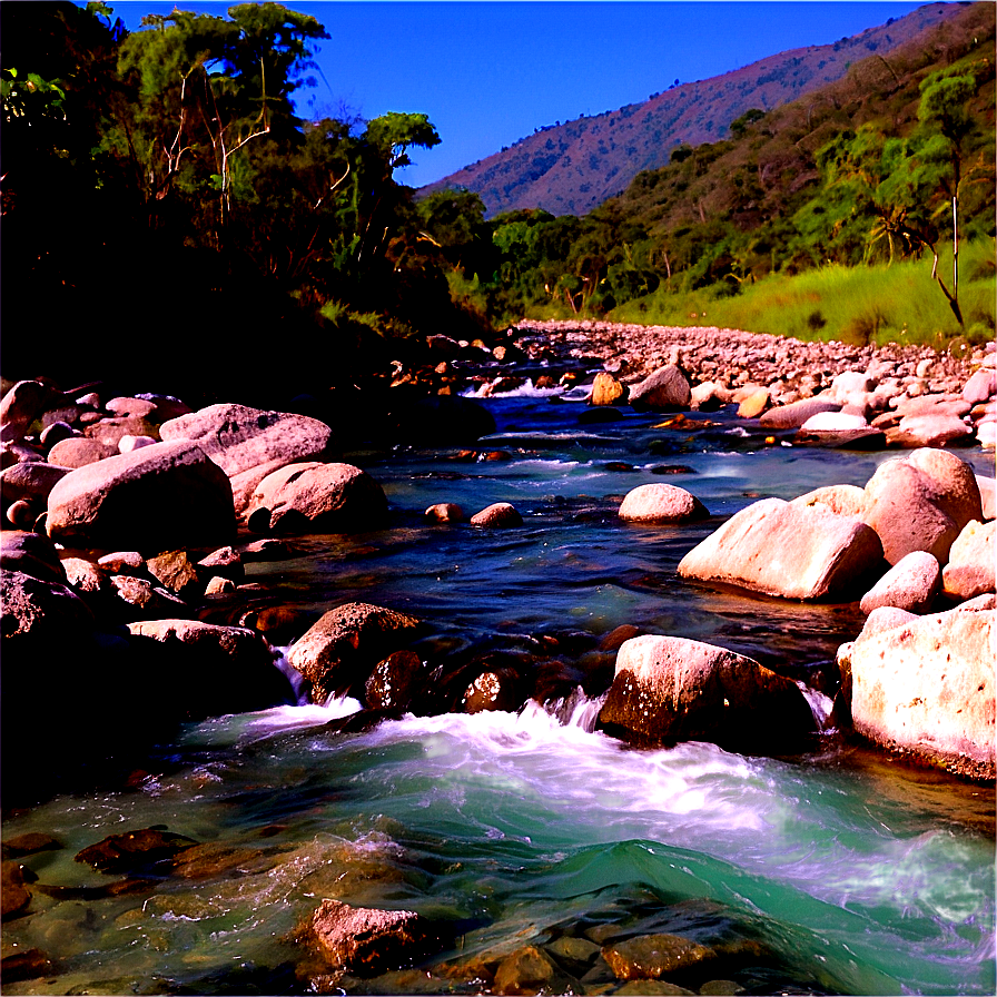 Download Rock Hopping River Crossing Png Evt71 | Wallpapers.com