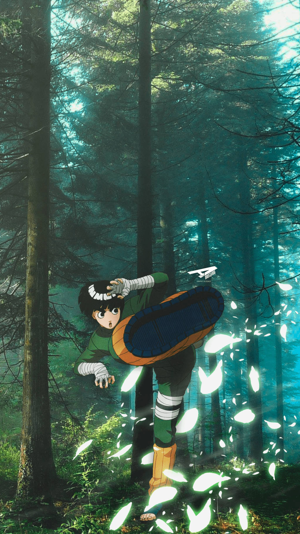 Download Rock Lee Training In The Forest Wallpaper 