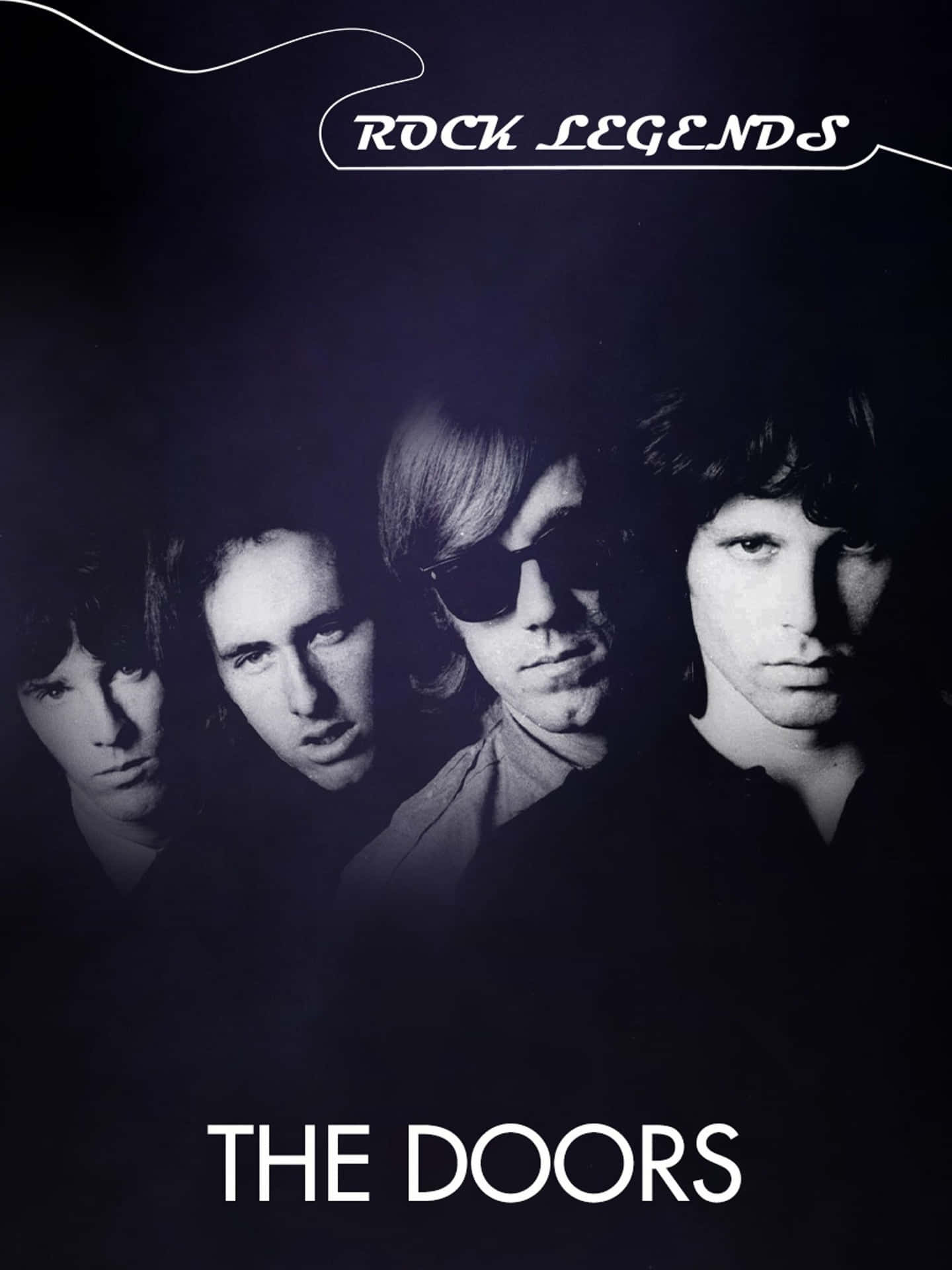 Rocklegender The Doors Plakat Bakgrunnsbildet