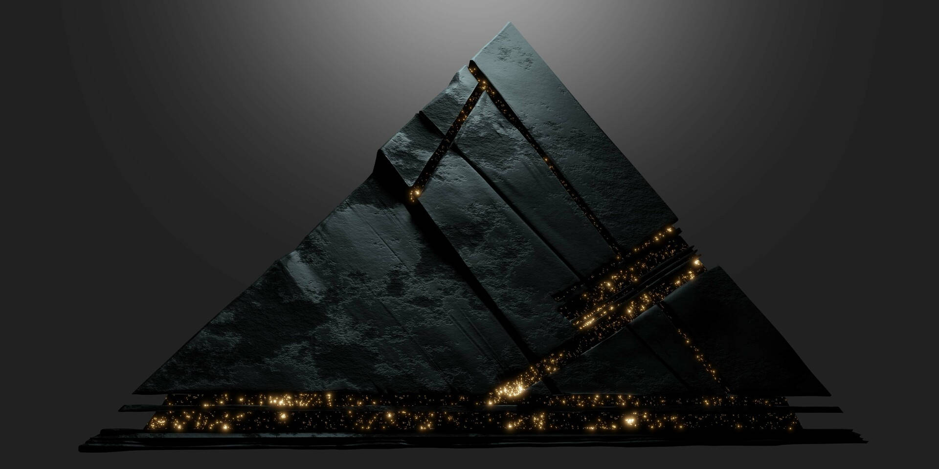 Rock-like Black Pyramid