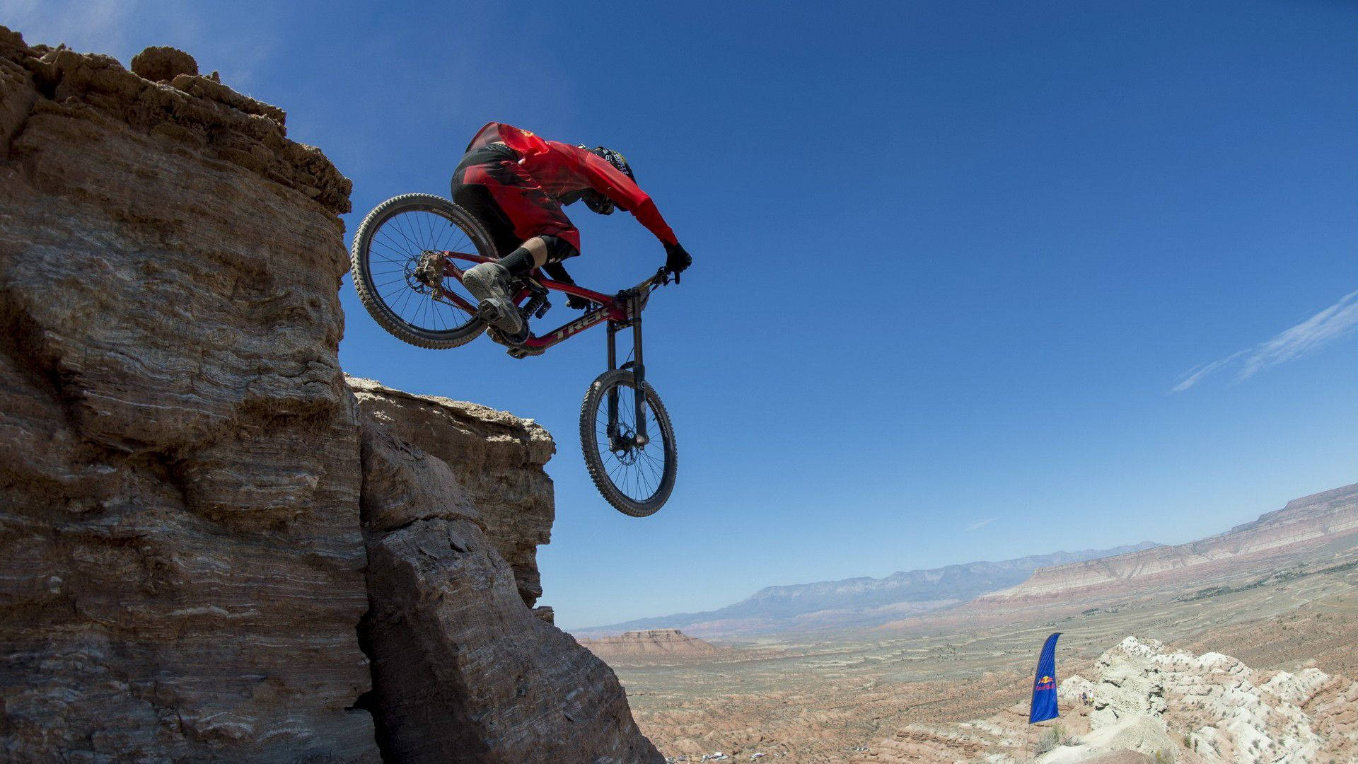 Rock Mountain Downhill Extreme Mtb Ride Background