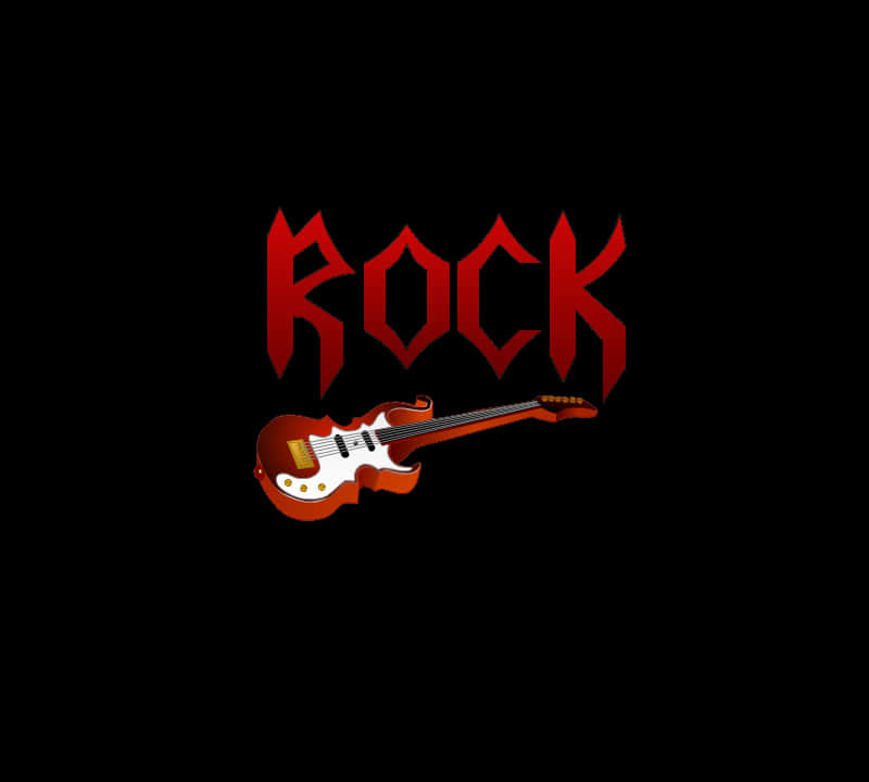 Rock Music Guitar Graphic PNG