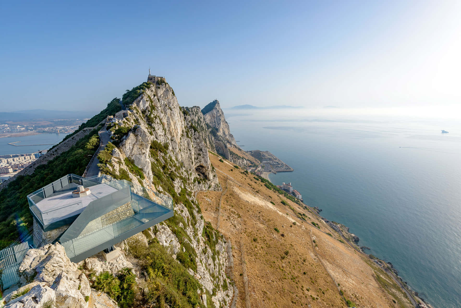 Rock Of Gibraltar Bright Sunlight Wallpaper