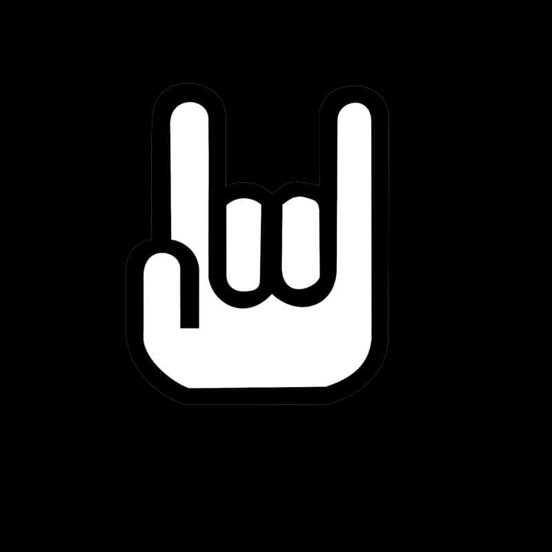Rock Hand Sign Icon PNG
