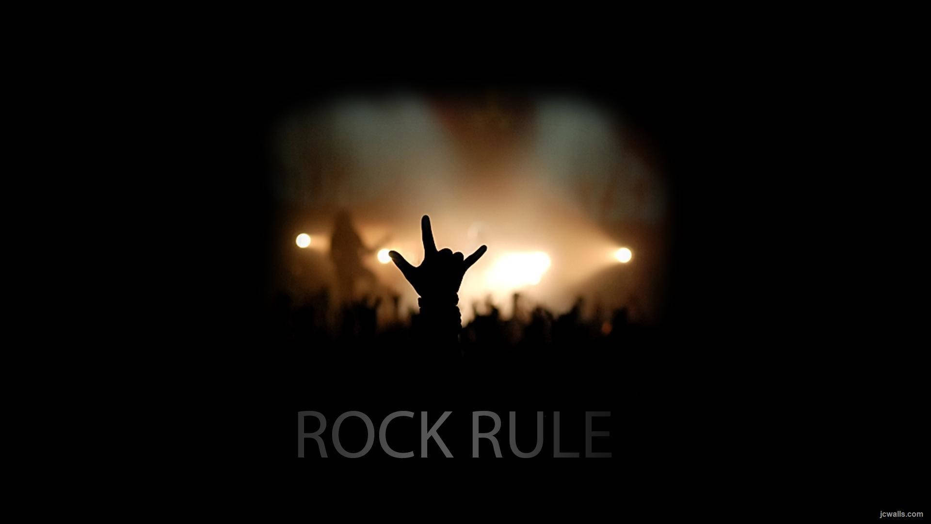 Rock Sign At Cool Music Event Wallpaper