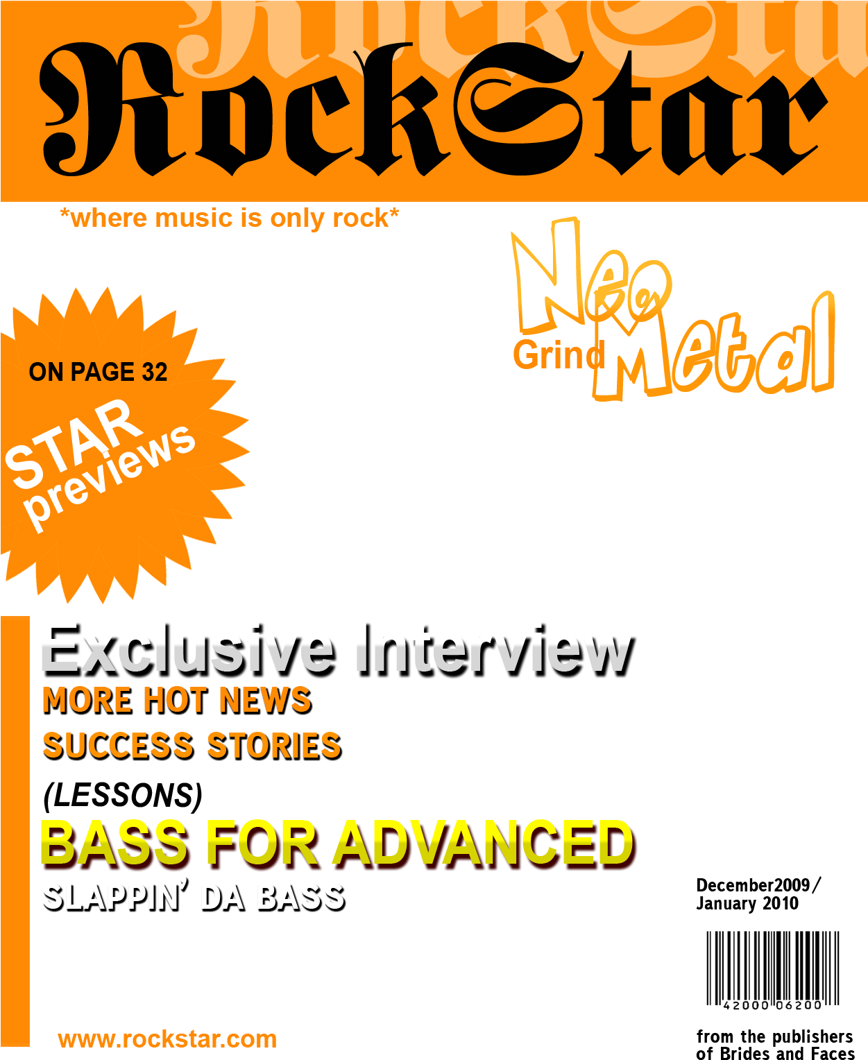Rock Star Magazine Cover Neo Grind Metal PNG