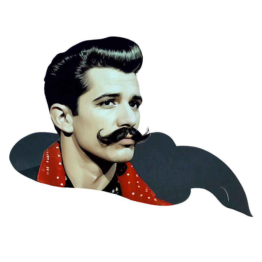 Download Rockabilly Musician Mustache Png Nww12 | Wallpapers.com