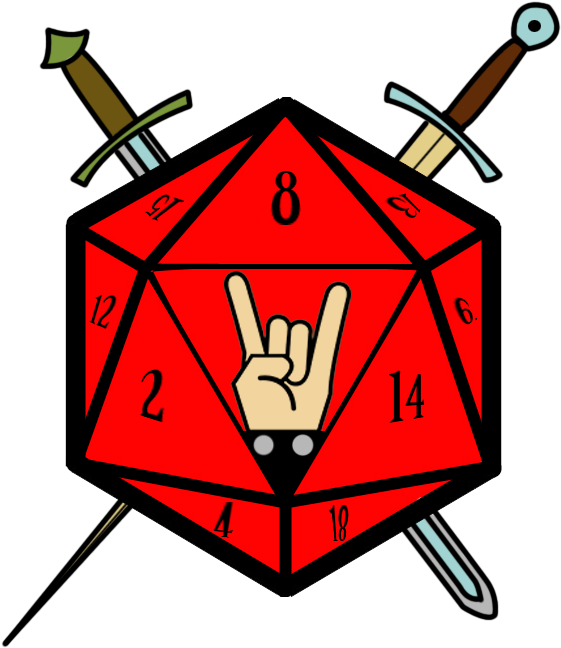 Rockand Roll D20 Dice PNG