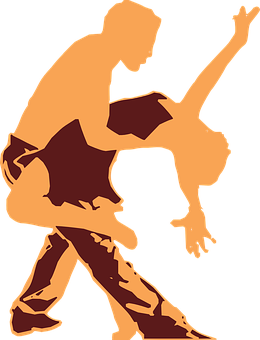 Rockand Roll Dance Silhouette PNG