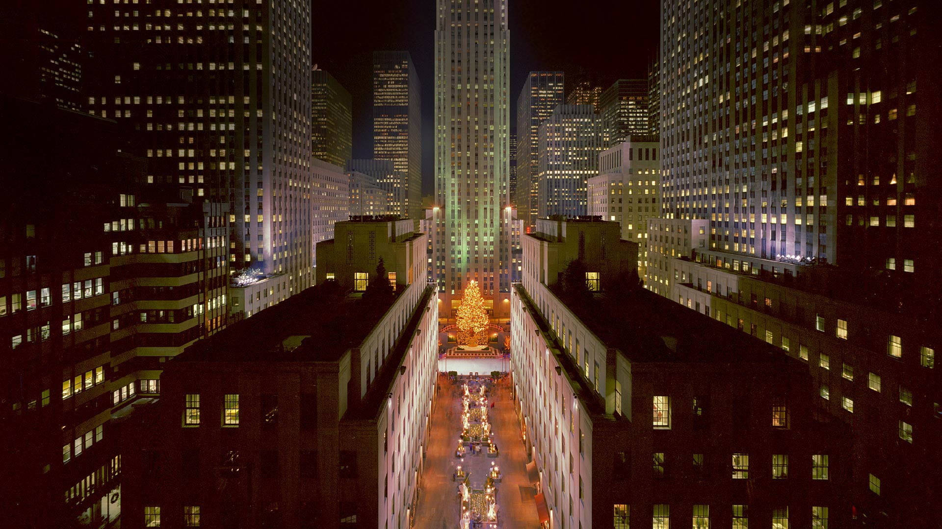 Rockefeller Center Buildings Scenery Wallpaper