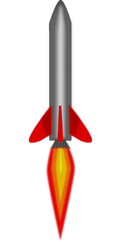 Rocket Illustration Launching PNG