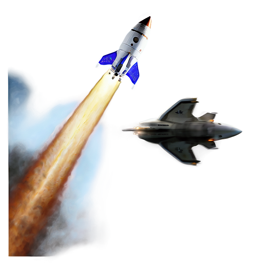 Rocket In Flight Png 3 PNG