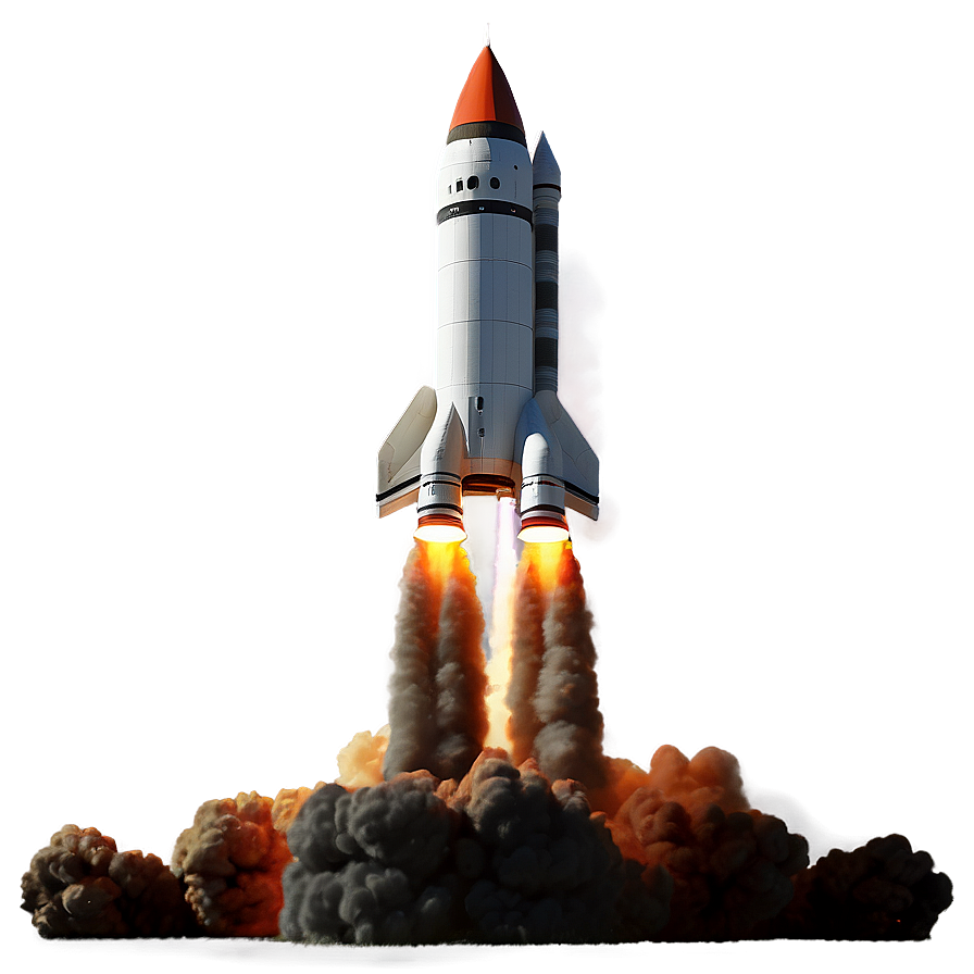 Rocket Launch Blast Png 06252024 PNG