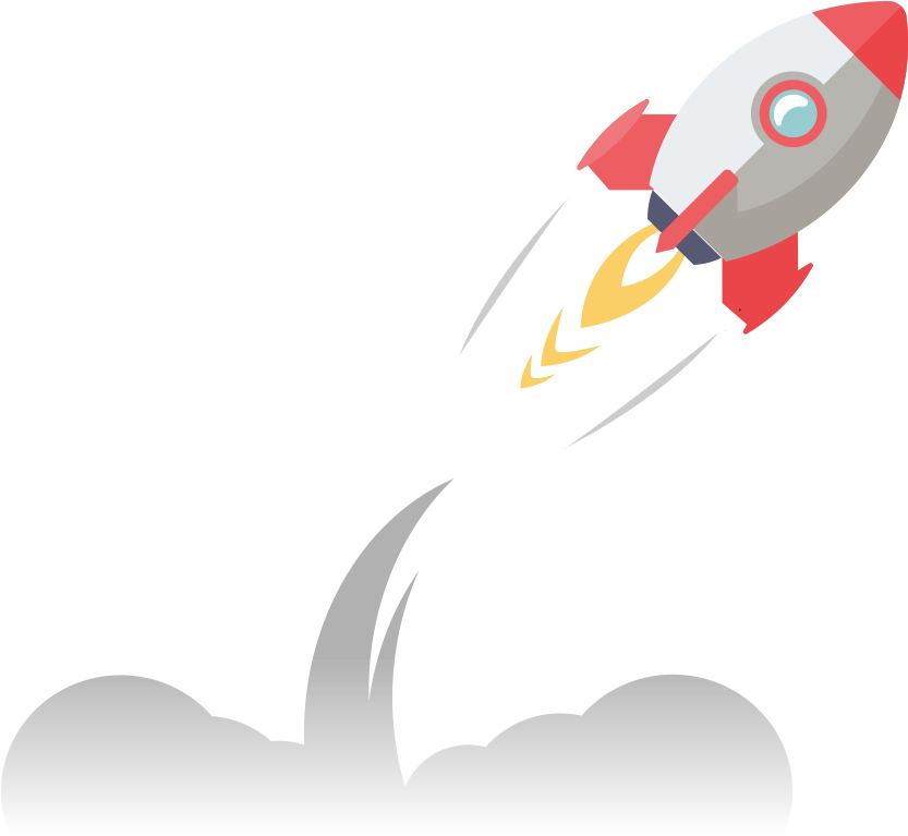 Rocket Launch Illustration PNG