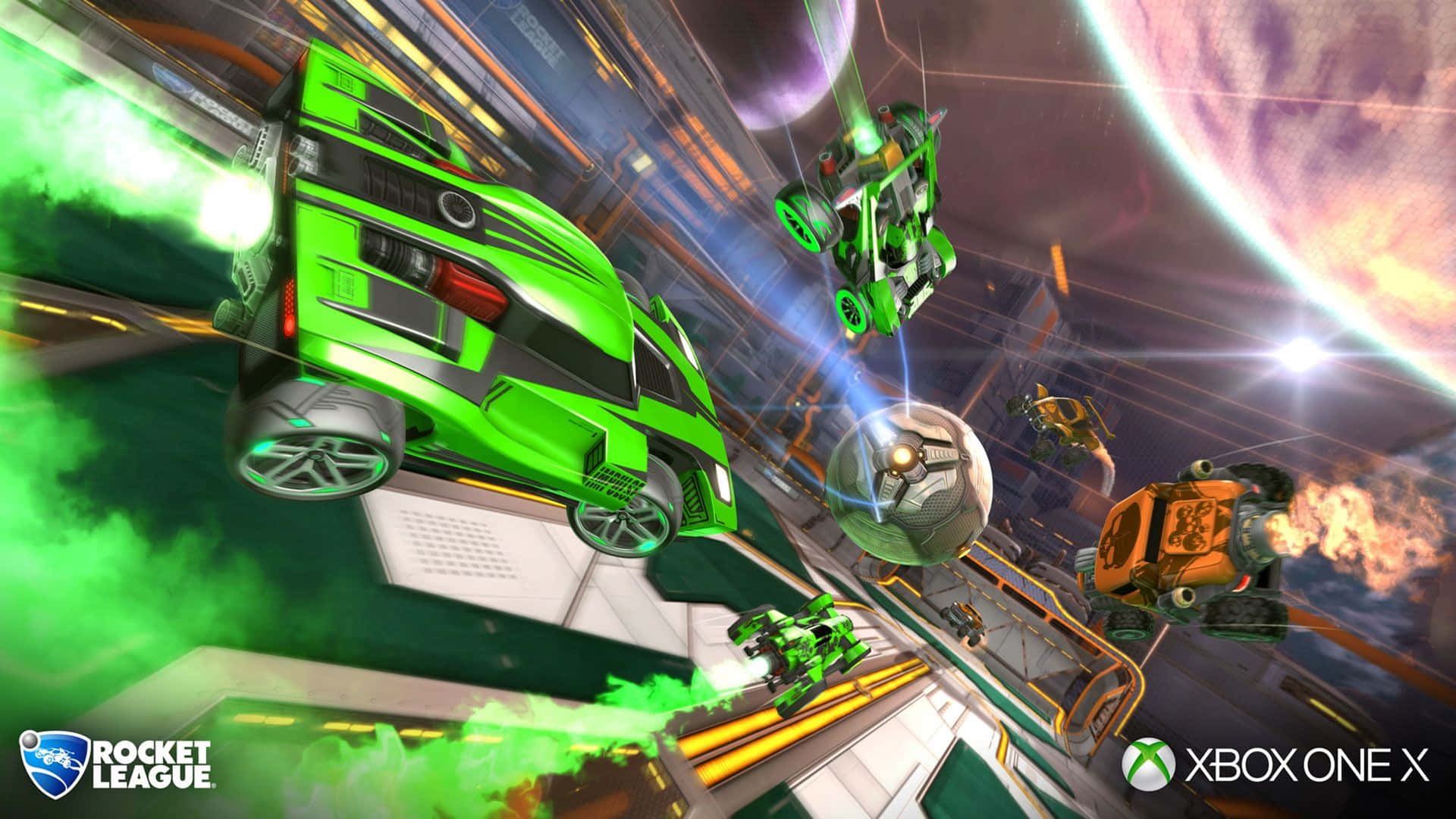 Rocketleague 4k Arte De Presentación Para Xbox One Fondo de pantalla
