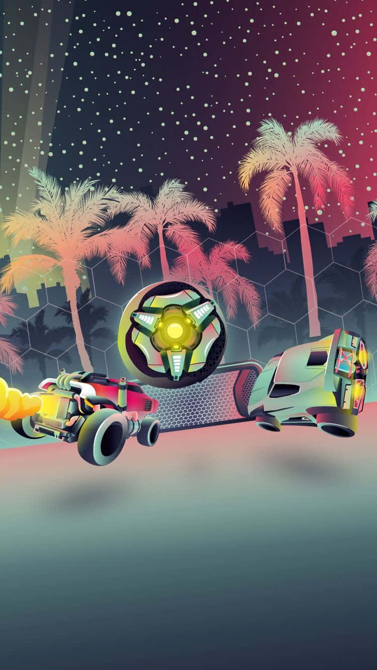 Choose your team and power up for an exhilarating match of Rocket League