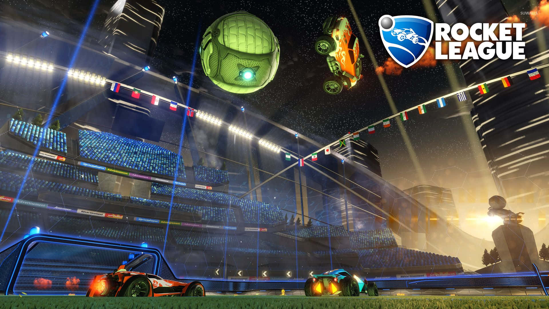 Rocket League is a high intensity, car-driving and soccer-playing combination of esports Wallpaper