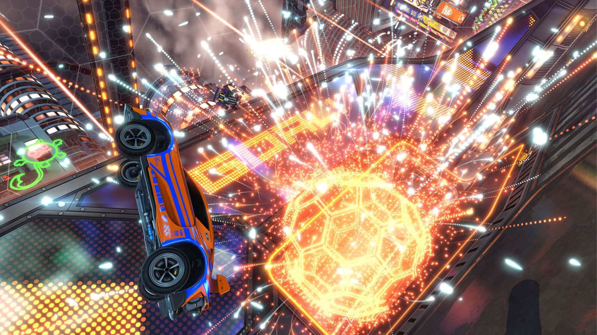 Enjoy the rush of blazing fast racing on an epic scale with Rocket League!