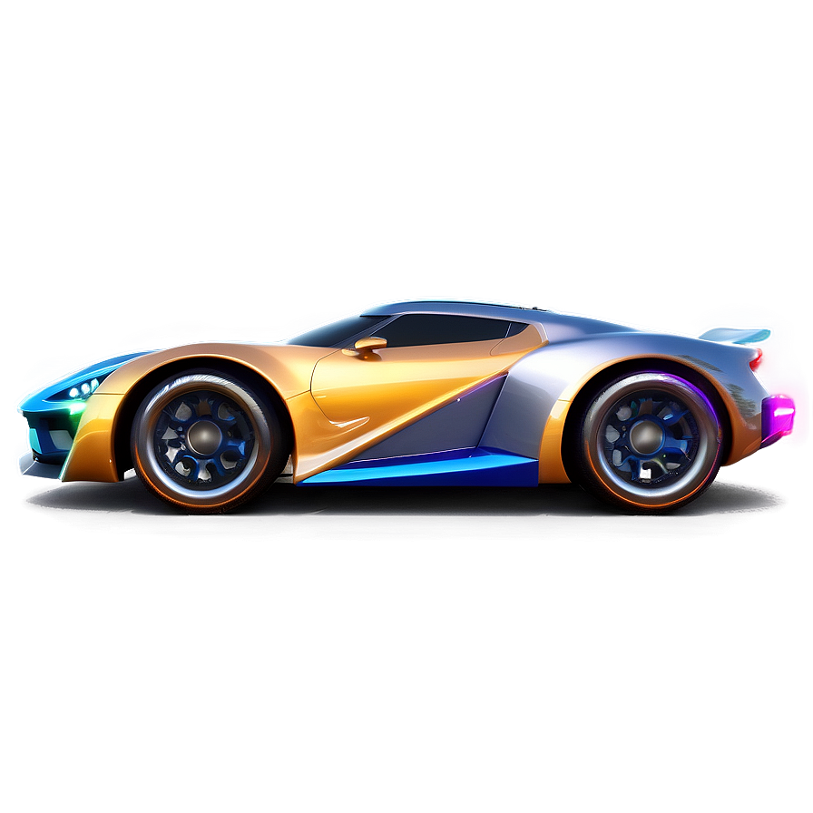 Rocket League Car Shiny Effect Png 06122024 PNG
