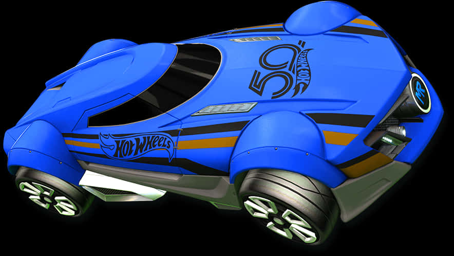 Rocket League Hot Wheels Blue Car PNG