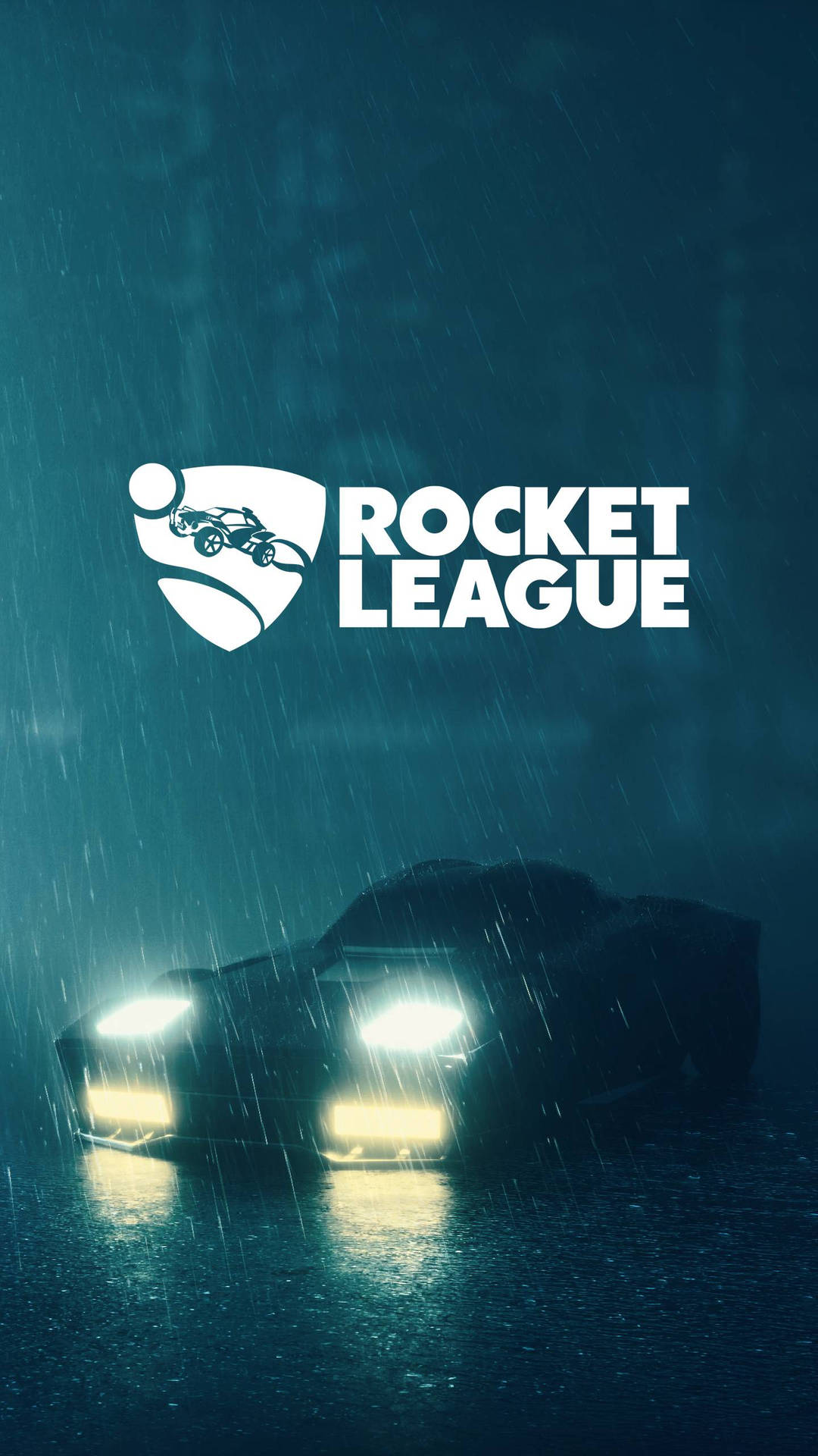 Rocket League Phone Car During Rain Wallpaper