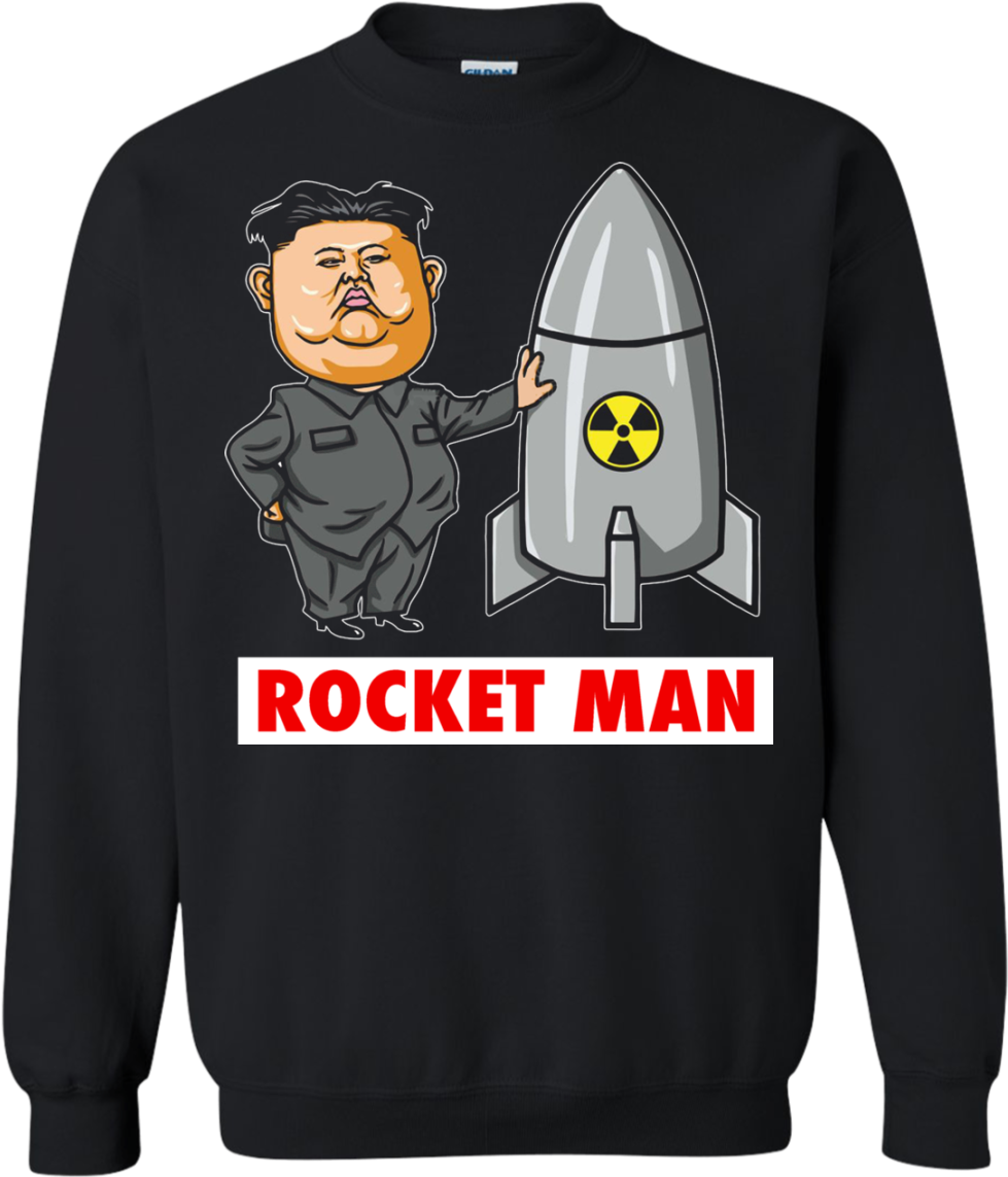 Rocket Man Sweatshirt Design PNG