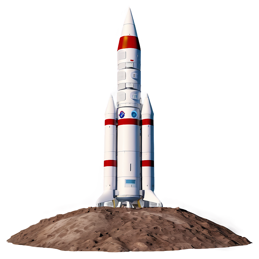 Rocket On Moon Png Sdn70 PNG