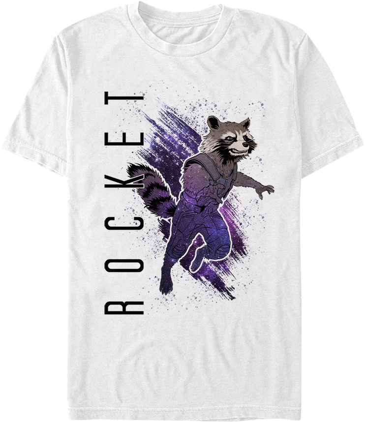 Rocket Raccoon Graphic T Shirt Design SVG