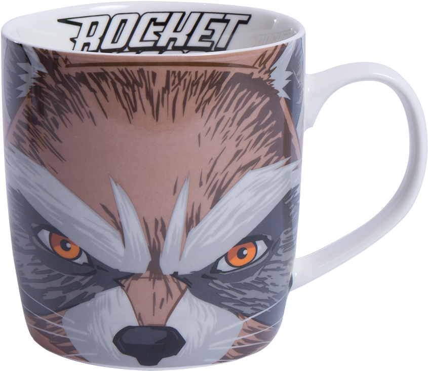 Rocket Raccoon Themed Mug SVG