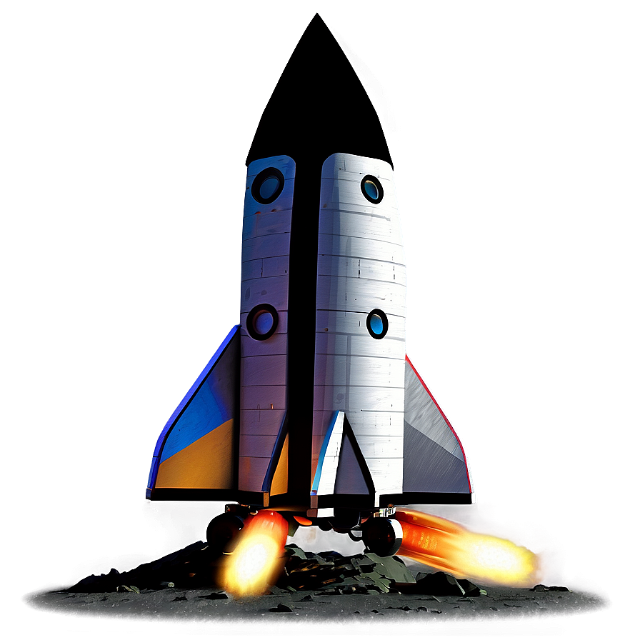 Rocketship At Night Png 7 PNG