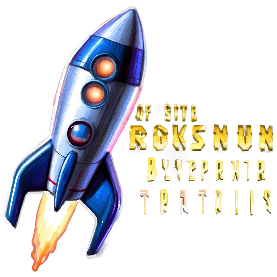 Rocketship Blueprint Png 06132024 PNG