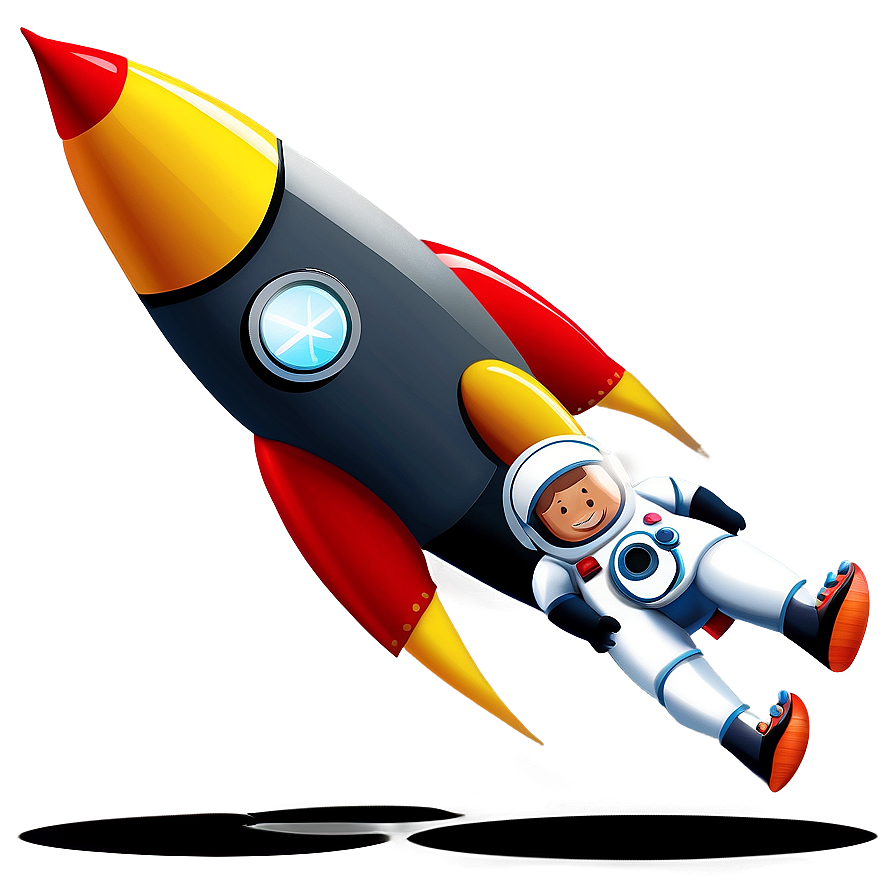 Rocketship With Astronauts Png Xlb56 PNG