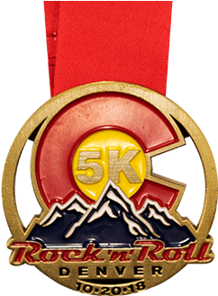 Rockn Roll Denver5 K Medal2018 PNG