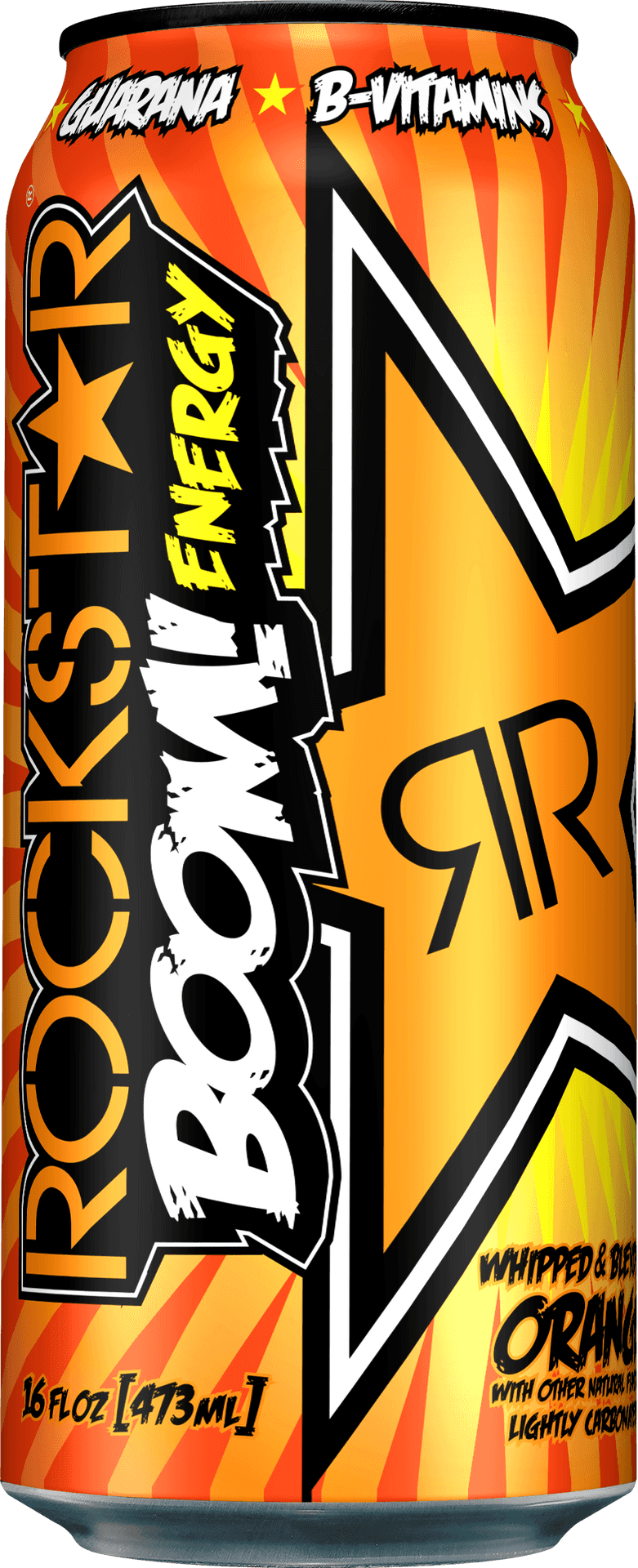 Rockstar Energy Drink Boom Whipped Orange Can PNG