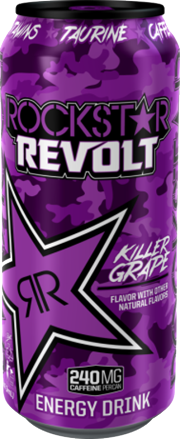Rockstar Energy Drink Killer Grape Can PNG