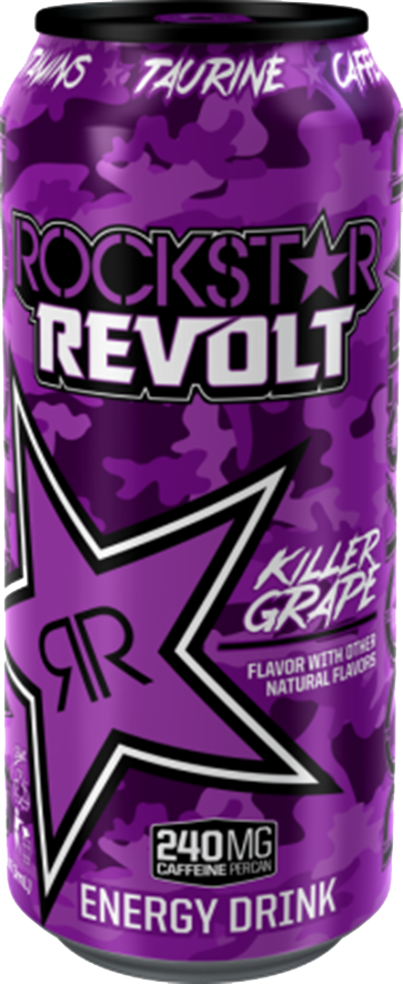 Download Rockstar Energy Drink Killer Grape Can | Wallpapers.com