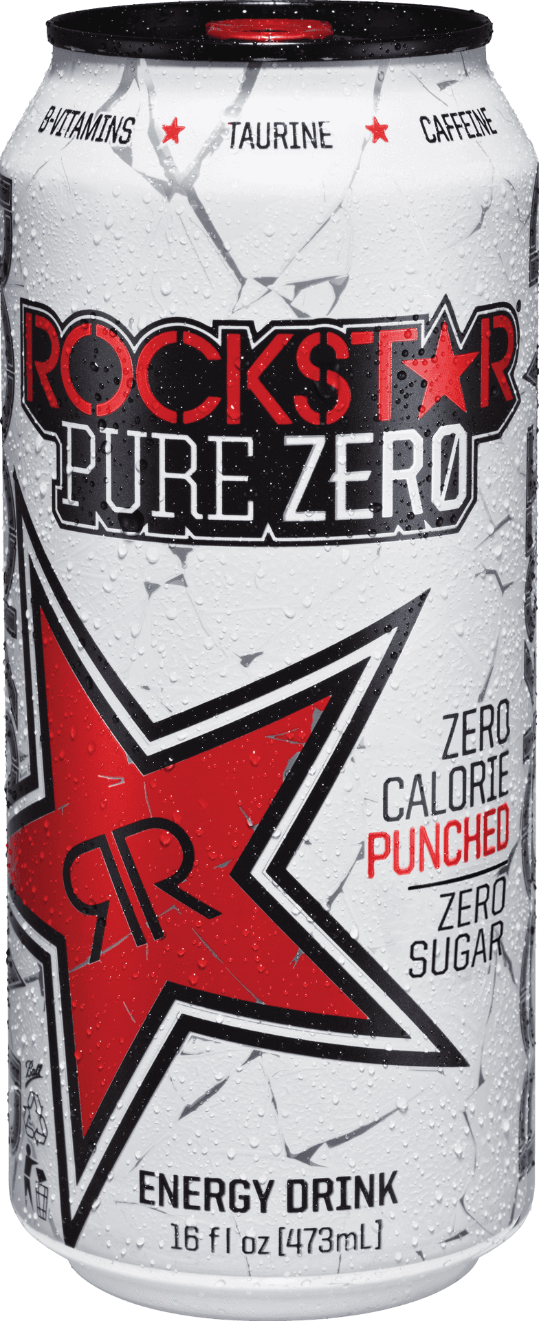 Rockstar Pure Zero Energy Drink Can PNG