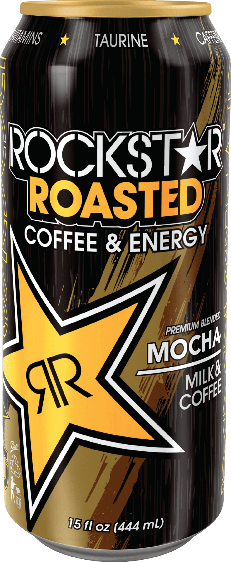 Rockstar Roasted Coffee Energy Drink Can PNG