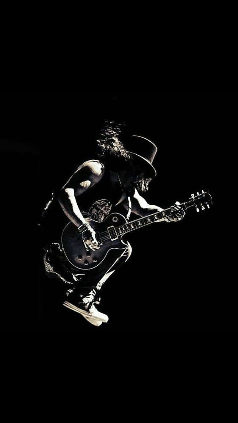 Rockstar Silhouette Guitarist Wallpaper