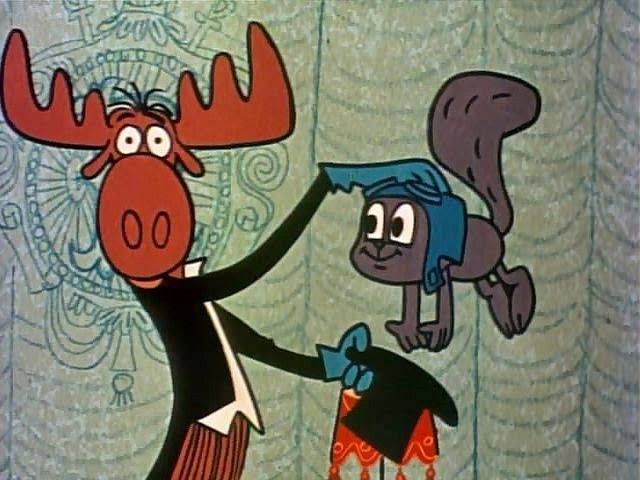 Rocky And Bullwinkle Comic Drawing Wallpaper