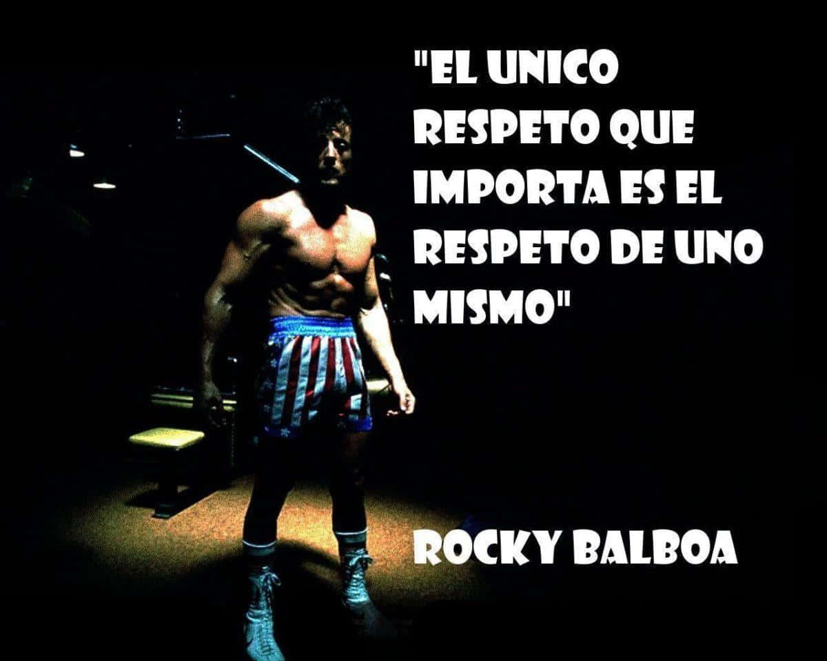 Spansk Rocky Balboa Quote Widescreen Wallpapir Wallpaper