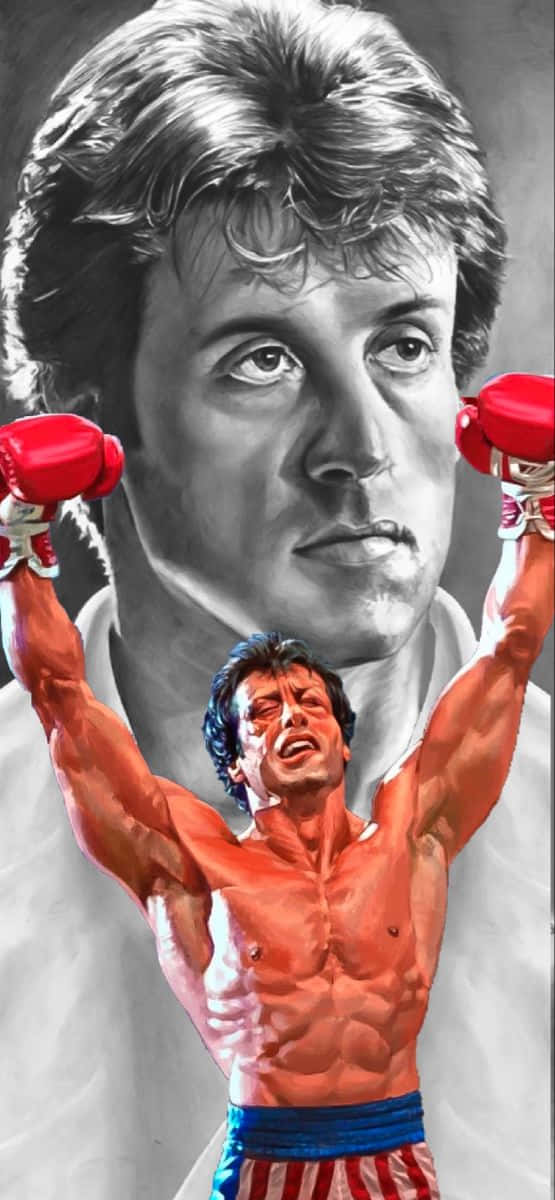 Rocky Balboa Painting Wallpaper