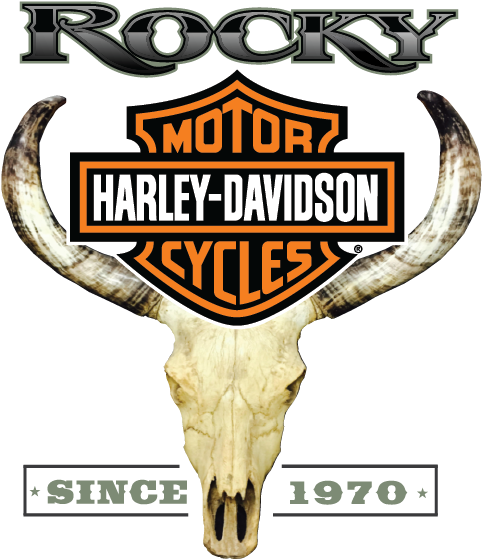 Rocky Harley Davidson Logowith Skulland Horns PNG