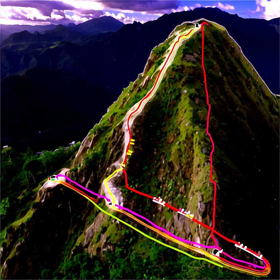 Rocky Hill Climbing Route Png 50 PNG