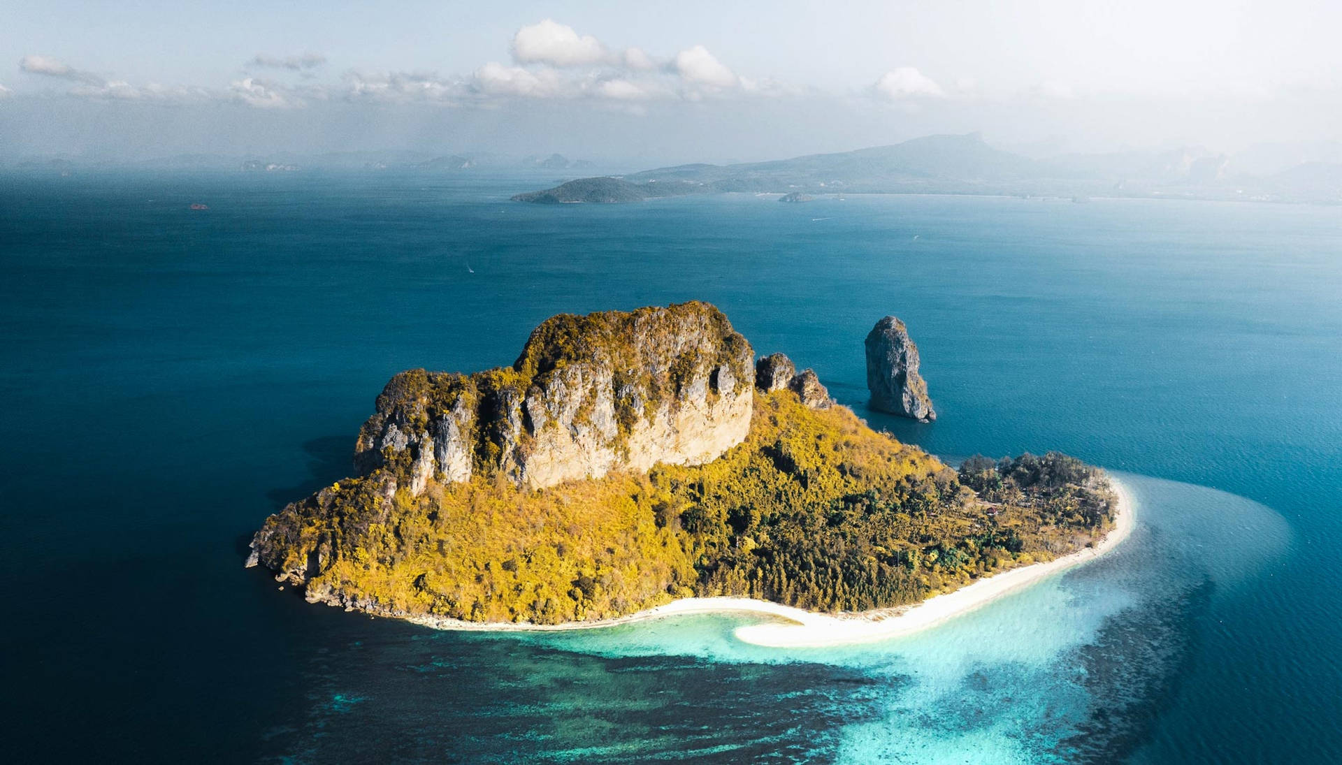 Caption: Serene Landscape of the Rocky Marshall Islands Wallpaper