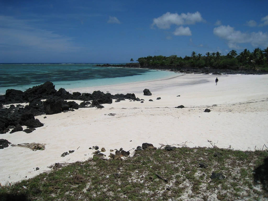 Rocky Mitsamiouli Beach Comoros Background