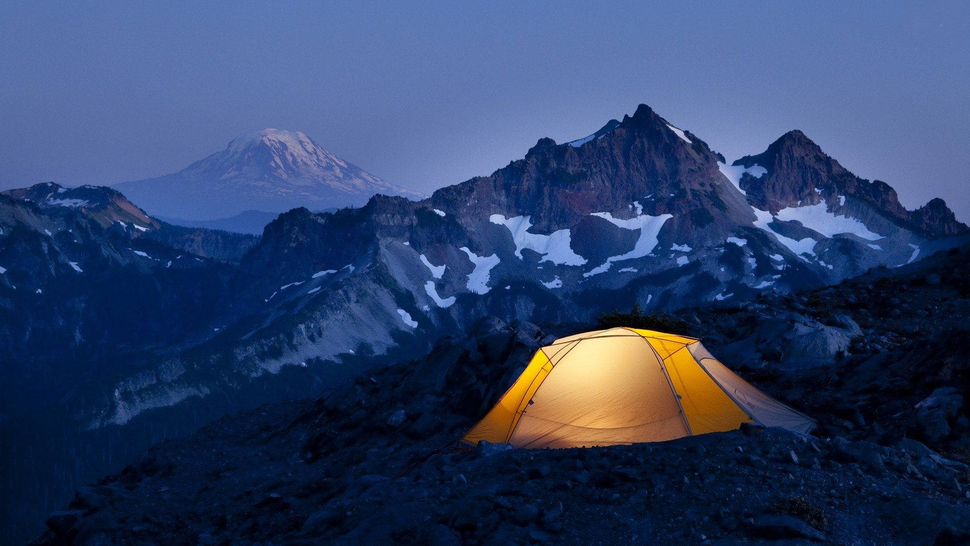 Rocky Mountain Camping Wallpaper