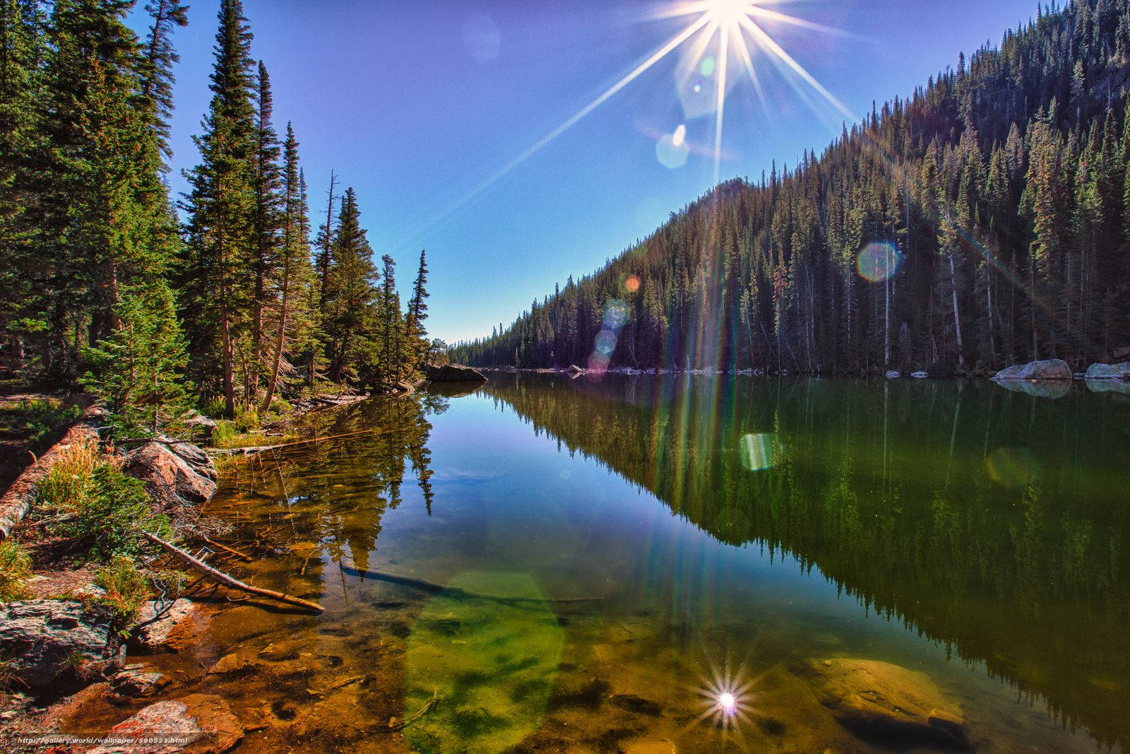 Rocky Mountain National Park Sun Rays Wallpaper